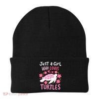 Just A Girl Who Loves Turtles Turtle Gift Beanie thumb 0