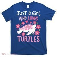 Just A Girl Who Loves Turtles Turtle Gift T-Shirt thumb 0