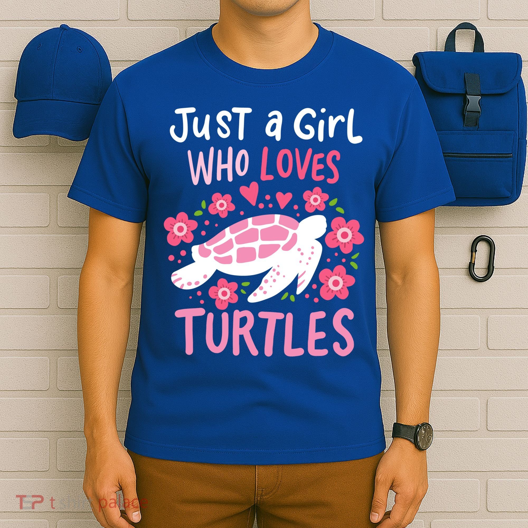 Just A Girl Who Loves Turtles Turtle Gift T-Shirt