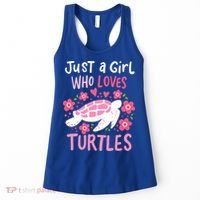 Just A Girl Who Loves Turtles Turtle Gift Women's Tank Top thumb 0