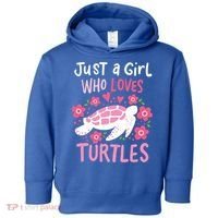 Just A Girl Who Loves Turtles Turtle Gift Toddler Hoodie thumb 0