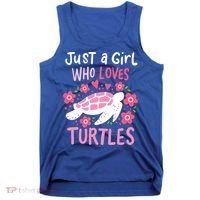 Just A Girl Who Loves Turtles Turtle Gift Tank Top thumb 0