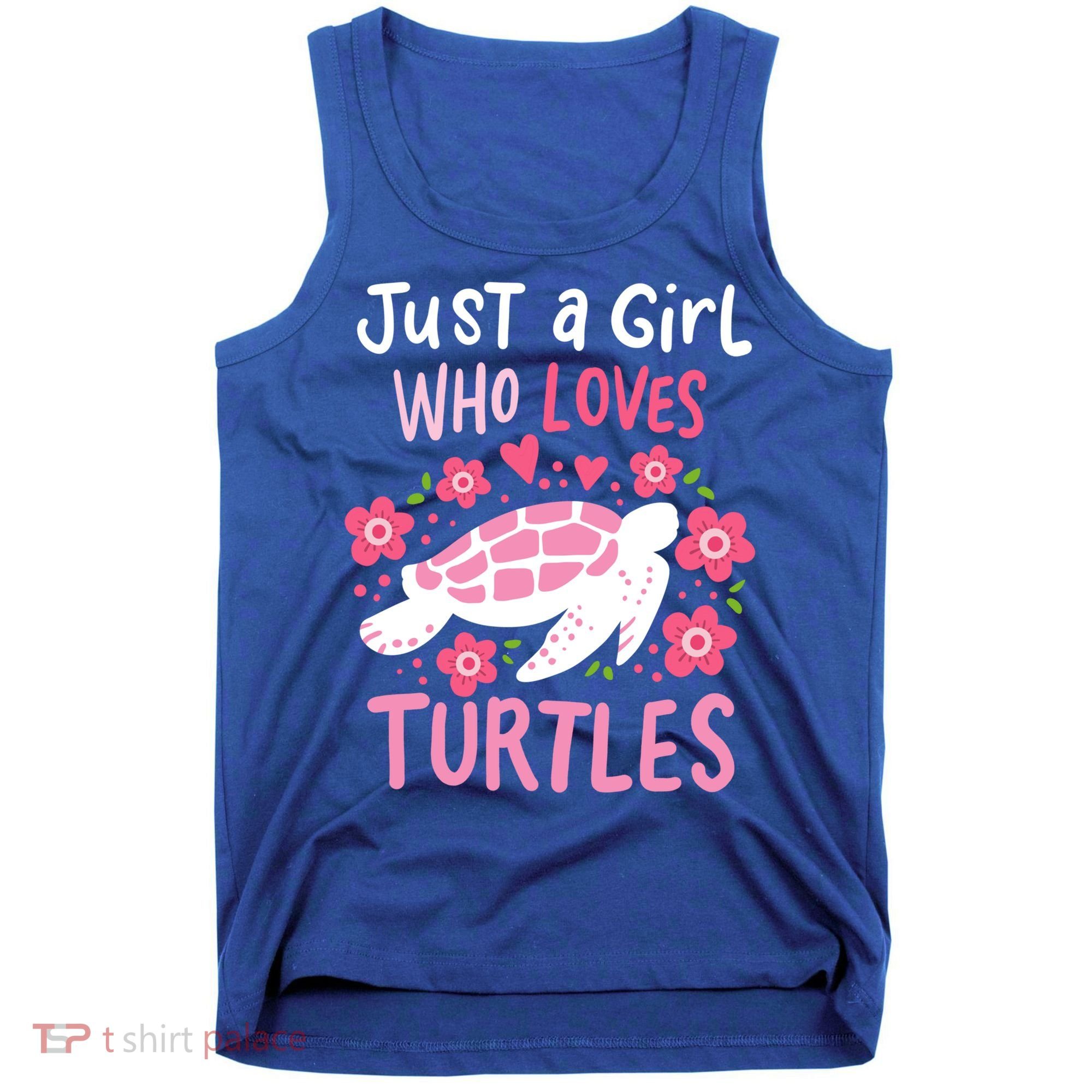 Just A Girl Who Loves Turtles Turtle Gift Tank Top