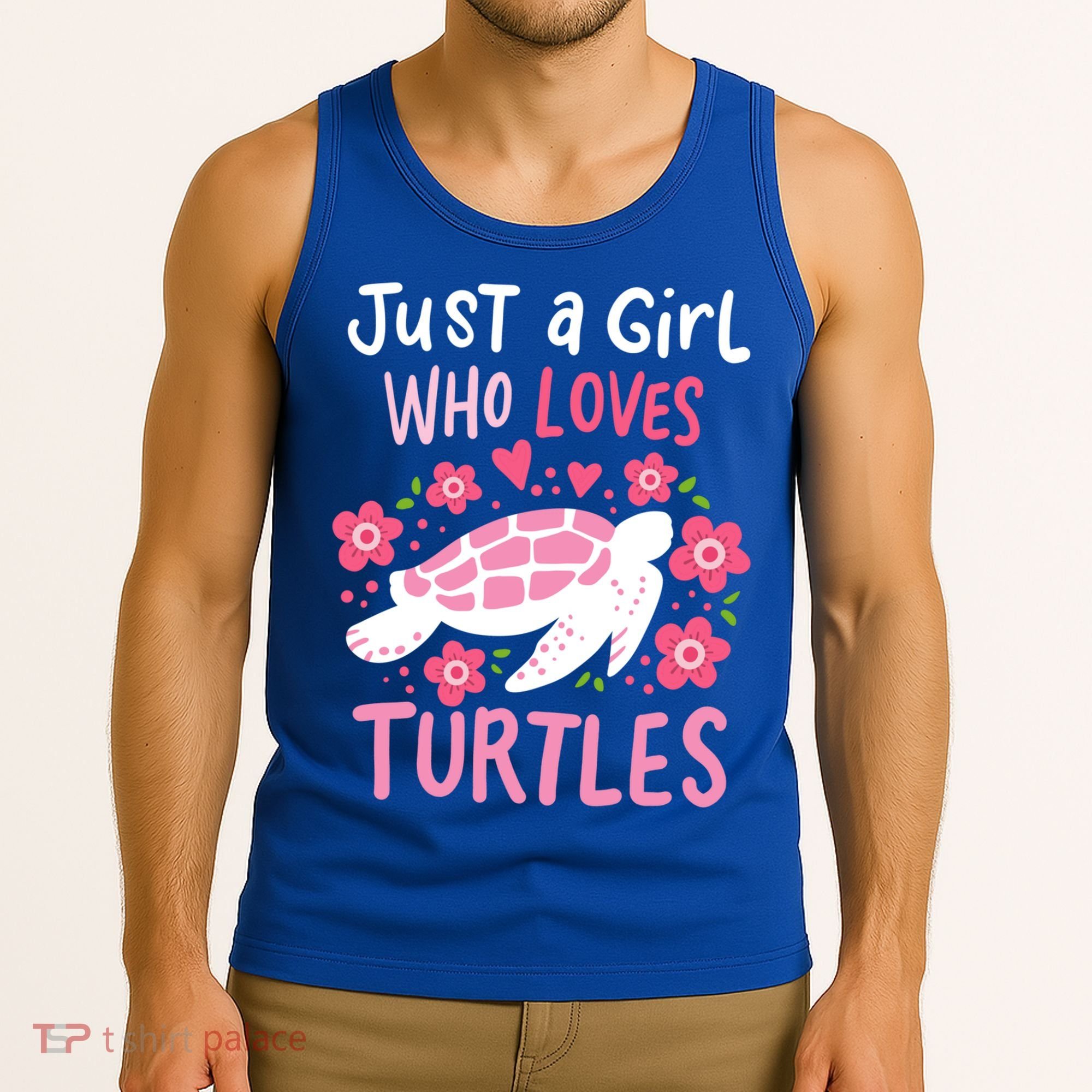 Just A Girl Who Loves Turtles Turtle Gift Tank Top