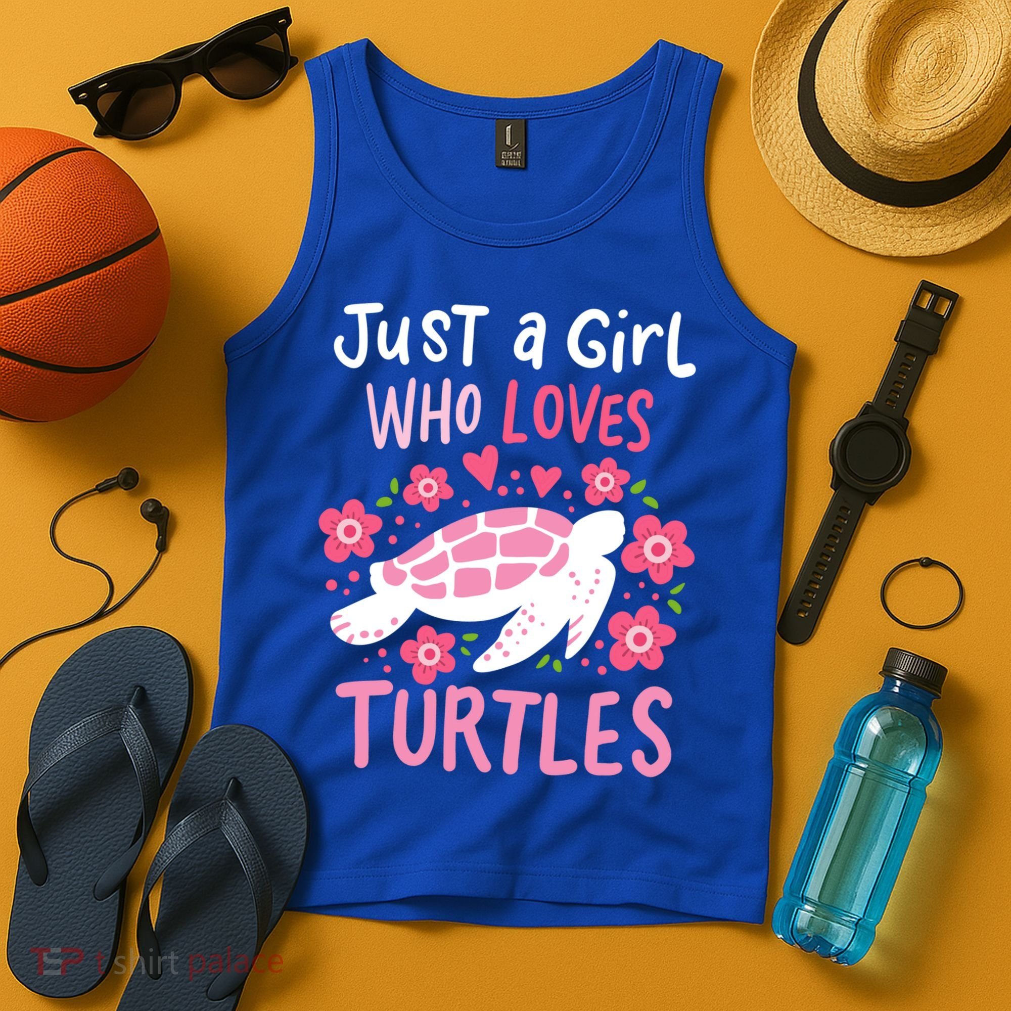 Just A Girl Who Loves Turtles Turtle Gift Tank Top