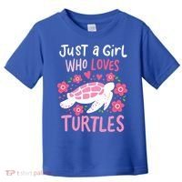 Just A Girl Who Loves Turtles Turtle Gift Toddler T-Shirt thumb 0