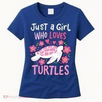 Just A Girl Who Loves Turtles Turtle Gift Women's T-Shirt thumb 0