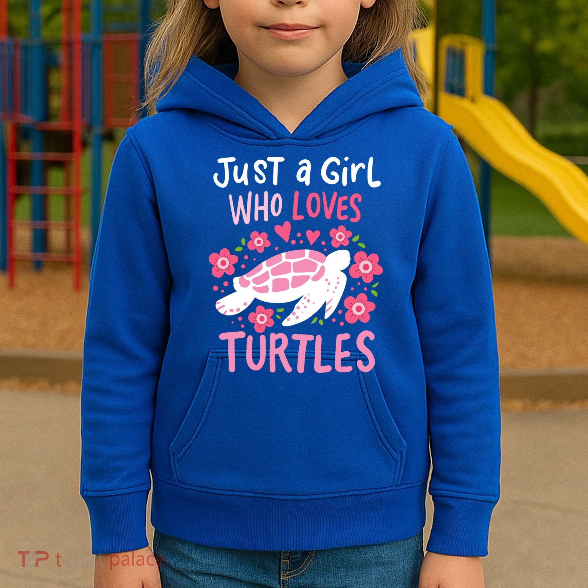 Just A Girl Who Loves Turtles Turtle Gift Kids Hoodie