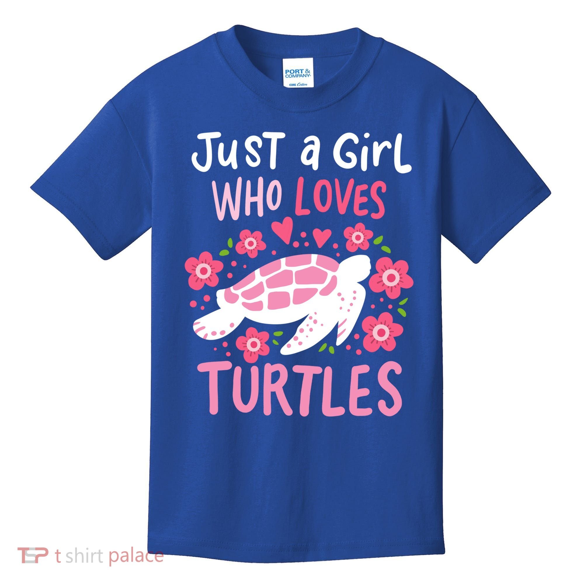 Just A Girl Who Loves Turtles Turtle Gift Kids T-Shirt