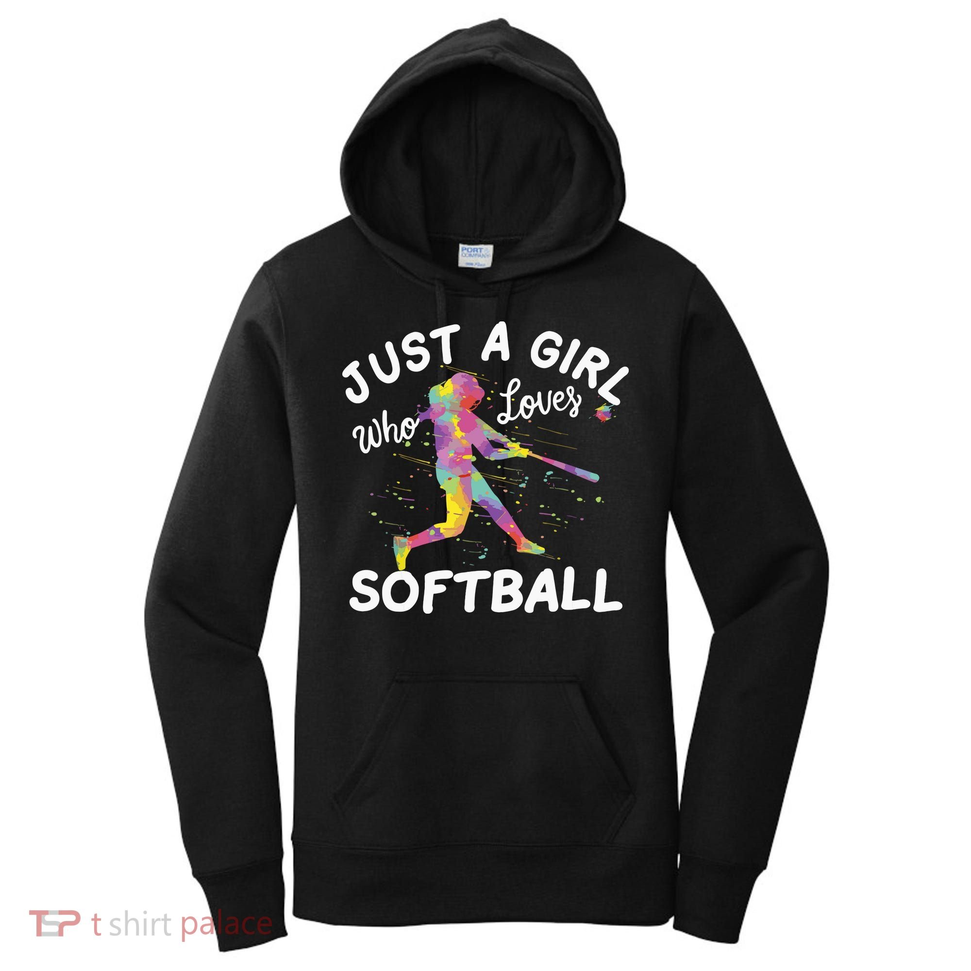 Just A Girl Who Loves Softball Women's Hoodie