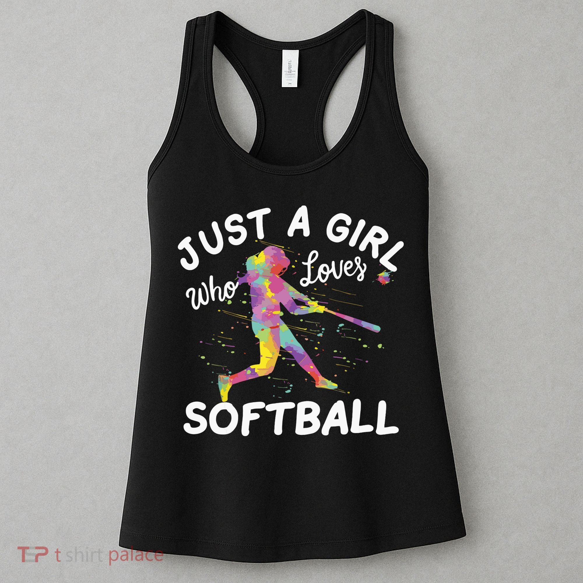 Just A Girl Who Loves Softball Women's Tank Top