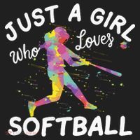 Just A Girl Who Loves Softball Hat thumb 2