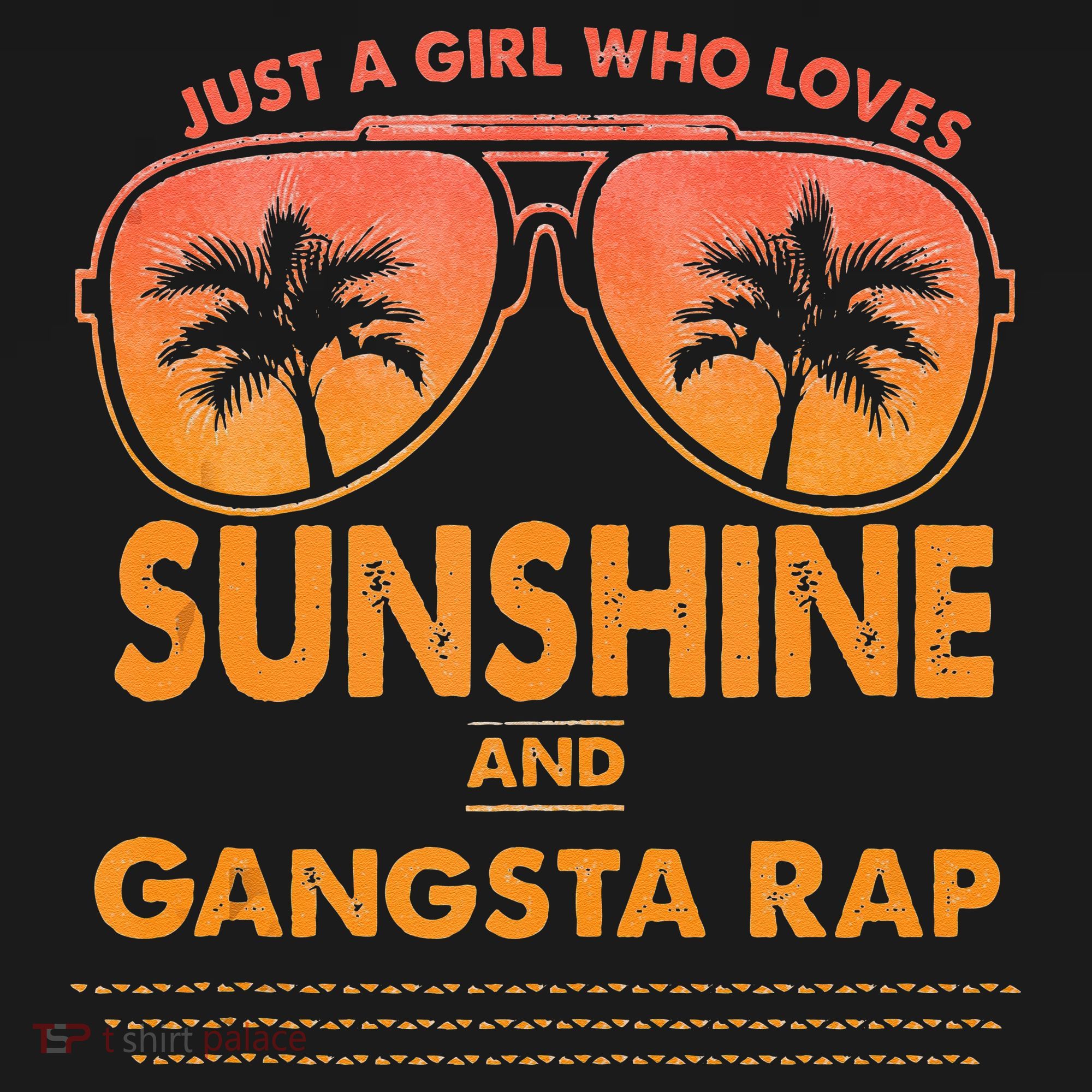 Just A Girl Who Loves Sunshine And Gangsta Rap Women's Tank Top