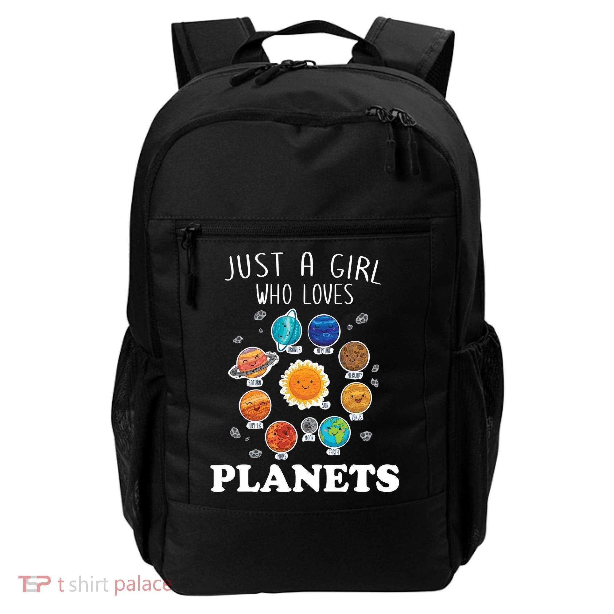 Just A Girl Who Loves Planets And Solar System Space Science Gift Backpack