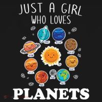 Just A Girl Who Loves Planets And Solar System Space Science Gift Women's Hoodie thumb 2
