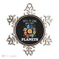 Just A Girl Who Loves Planets And Solar System Space Science Gift Ornament thumb 0