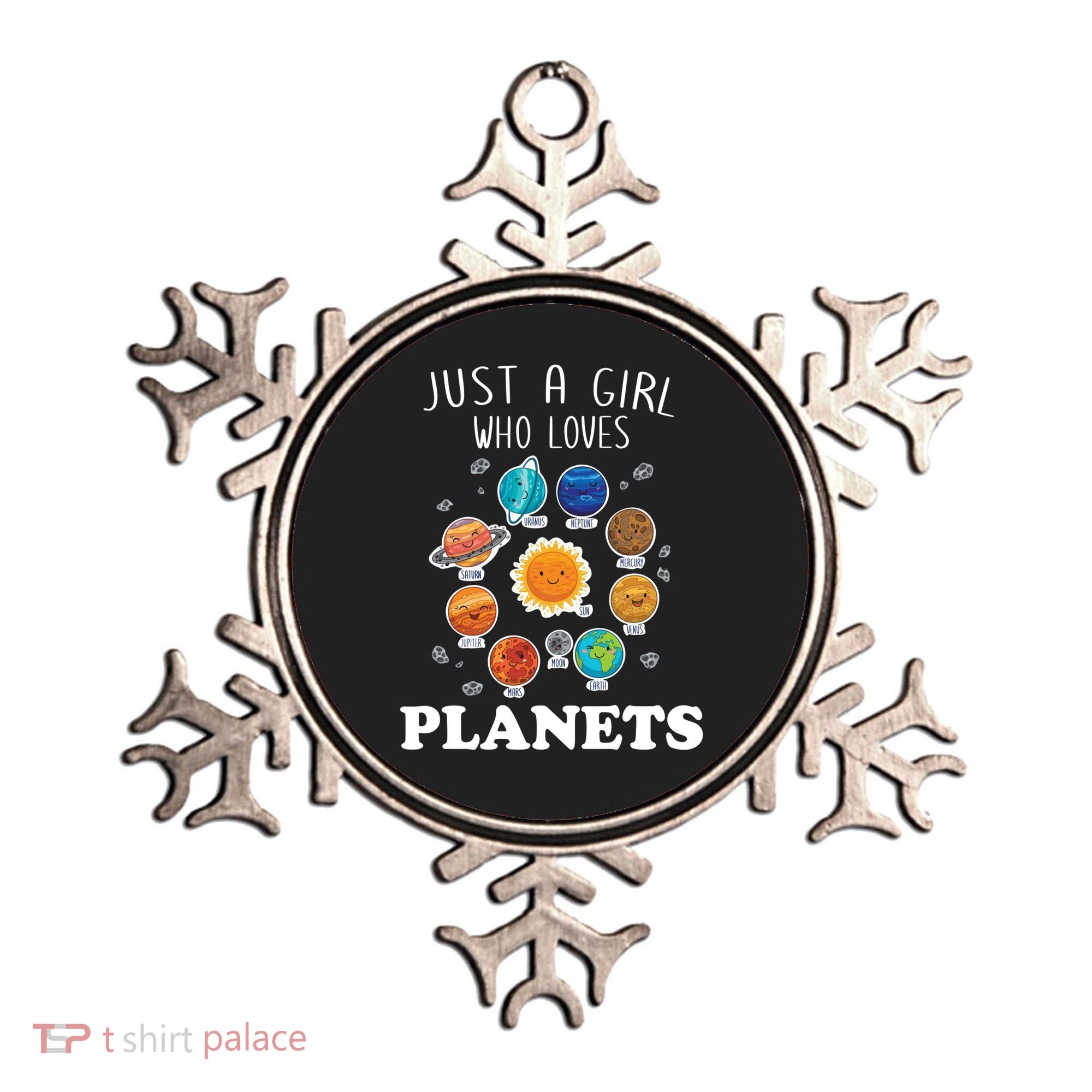 Just A Girl Who Loves Planets And Solar System Space Science Gift Ornament