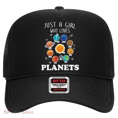 Just A Girl Who Loves Planets And Solar System Space Science Gift Hat