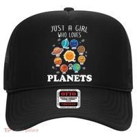 Just A Girl Who Loves Planets And Solar System Space Science Gift Hat thumb 0