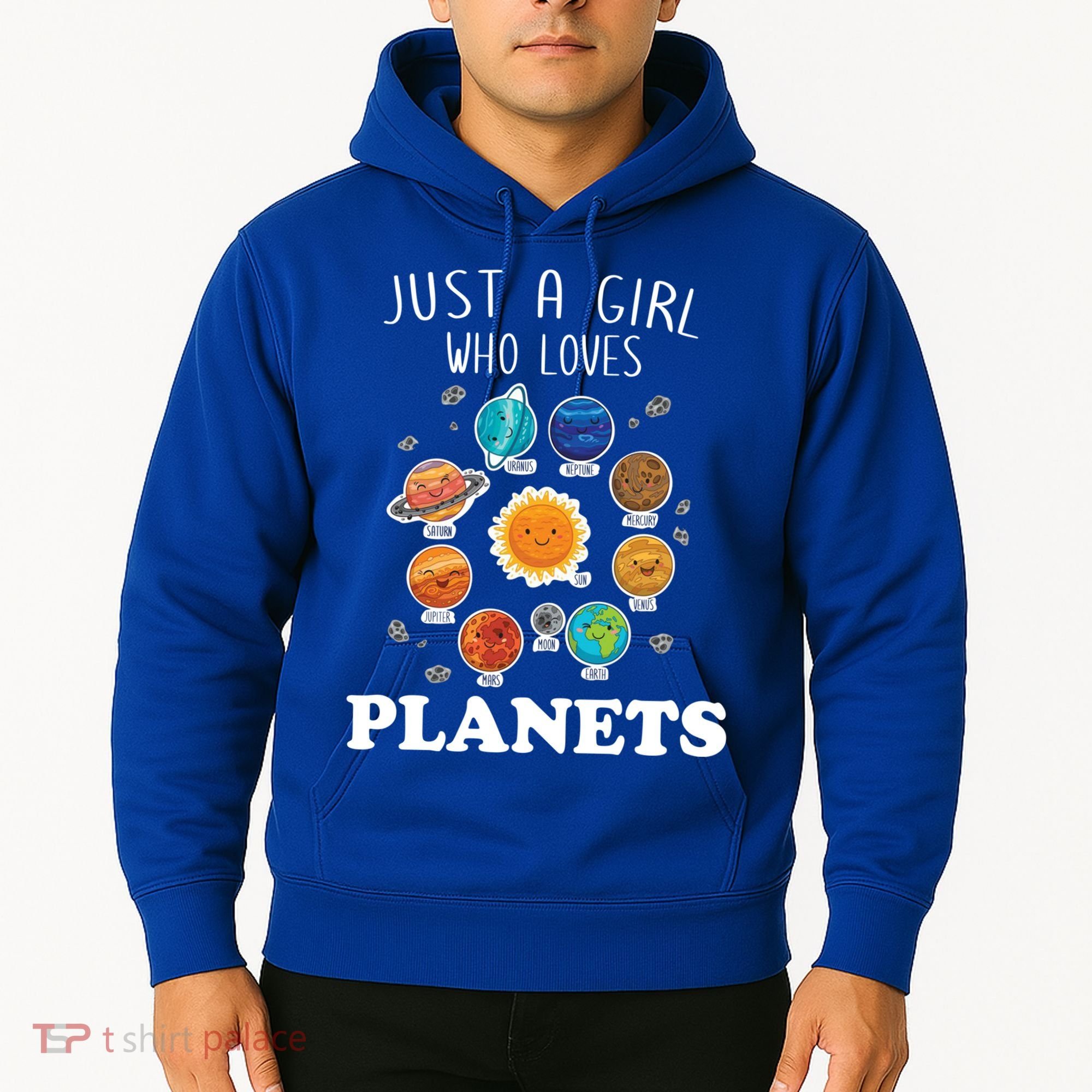 Just A Girl Who Loves Planets And Solar System Space Science Gift Hoodie