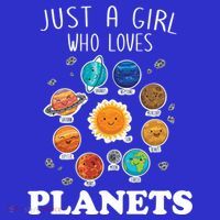 Just A Girl Who Loves Planets And Solar System Space Science Gift Sweatshirt thumb 3