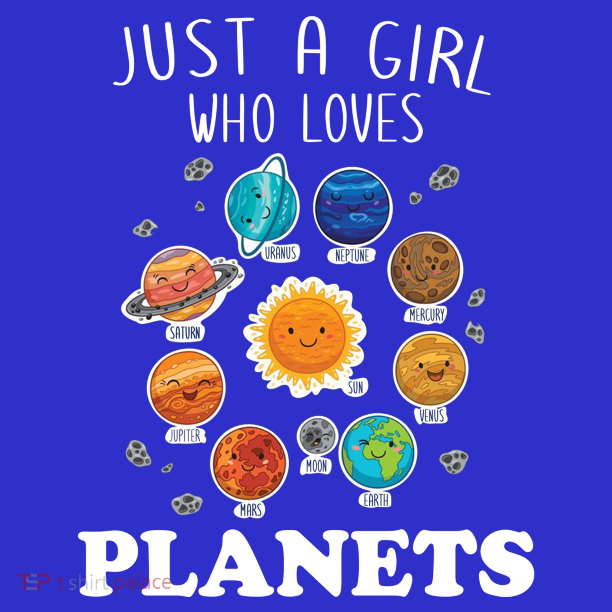 Just A Girl Who Loves Planets And Solar System Space Science Gift Women's Tank Top