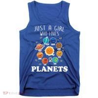 Just A Girl Who Loves Planets And Solar System Space Science Gift Tank Top thumb 0