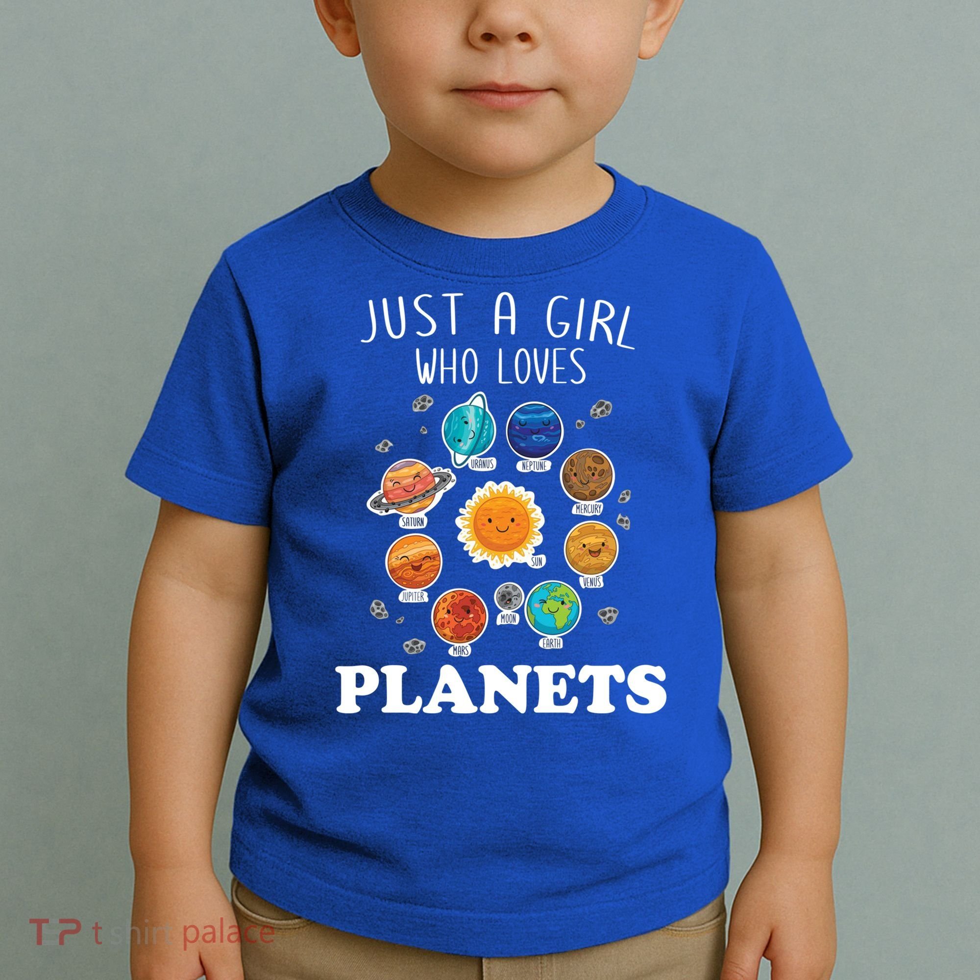 Just A Girl Who Loves Planets And Solar System Space Science Gift Toddler T-Shirt
