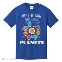 Just A Girl Who Loves Planets And Solar System Space Science Gift Kids T-Shirt thumb 0