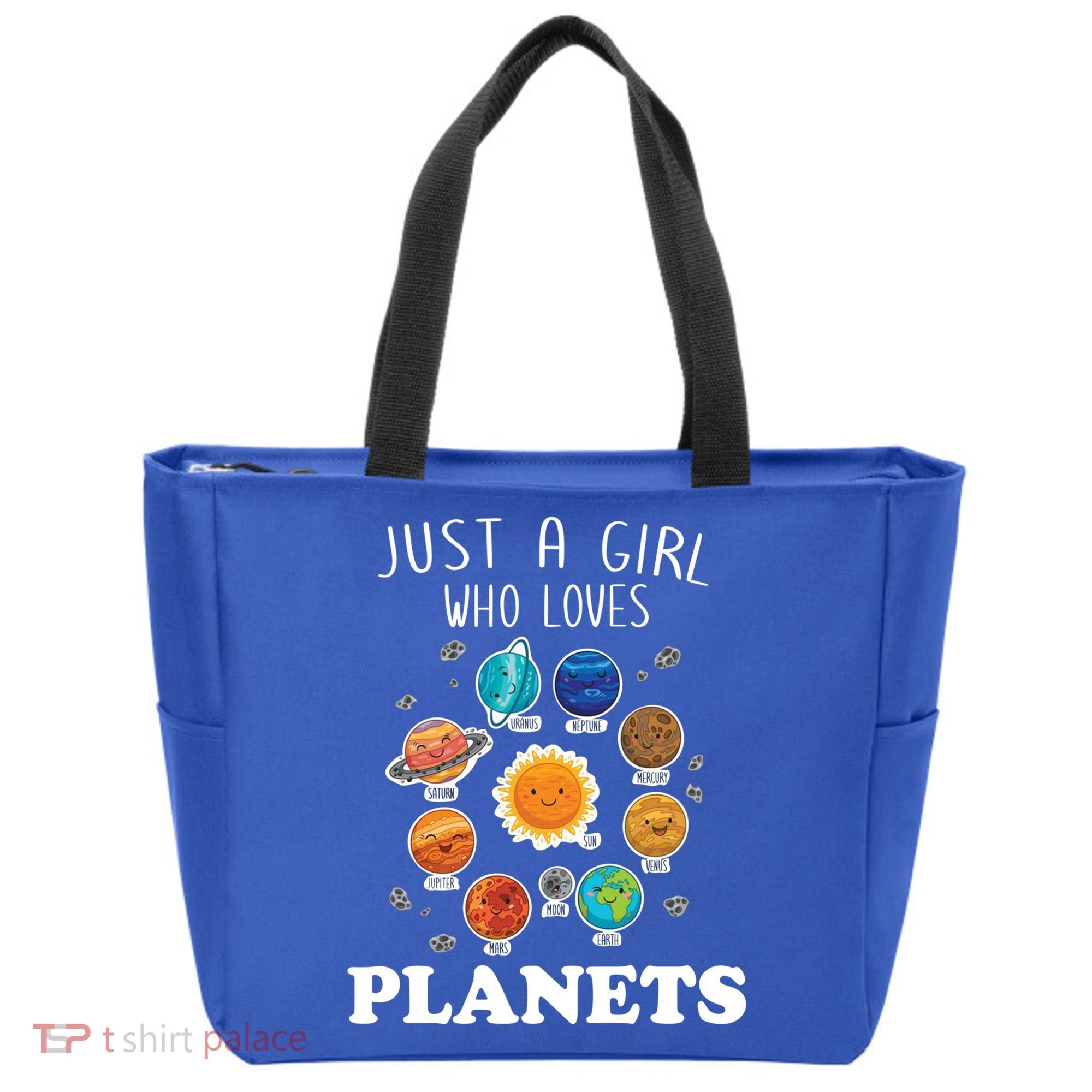 Just A Girl Who Loves Planets And Solar System Space Science Gift Tote Bag
