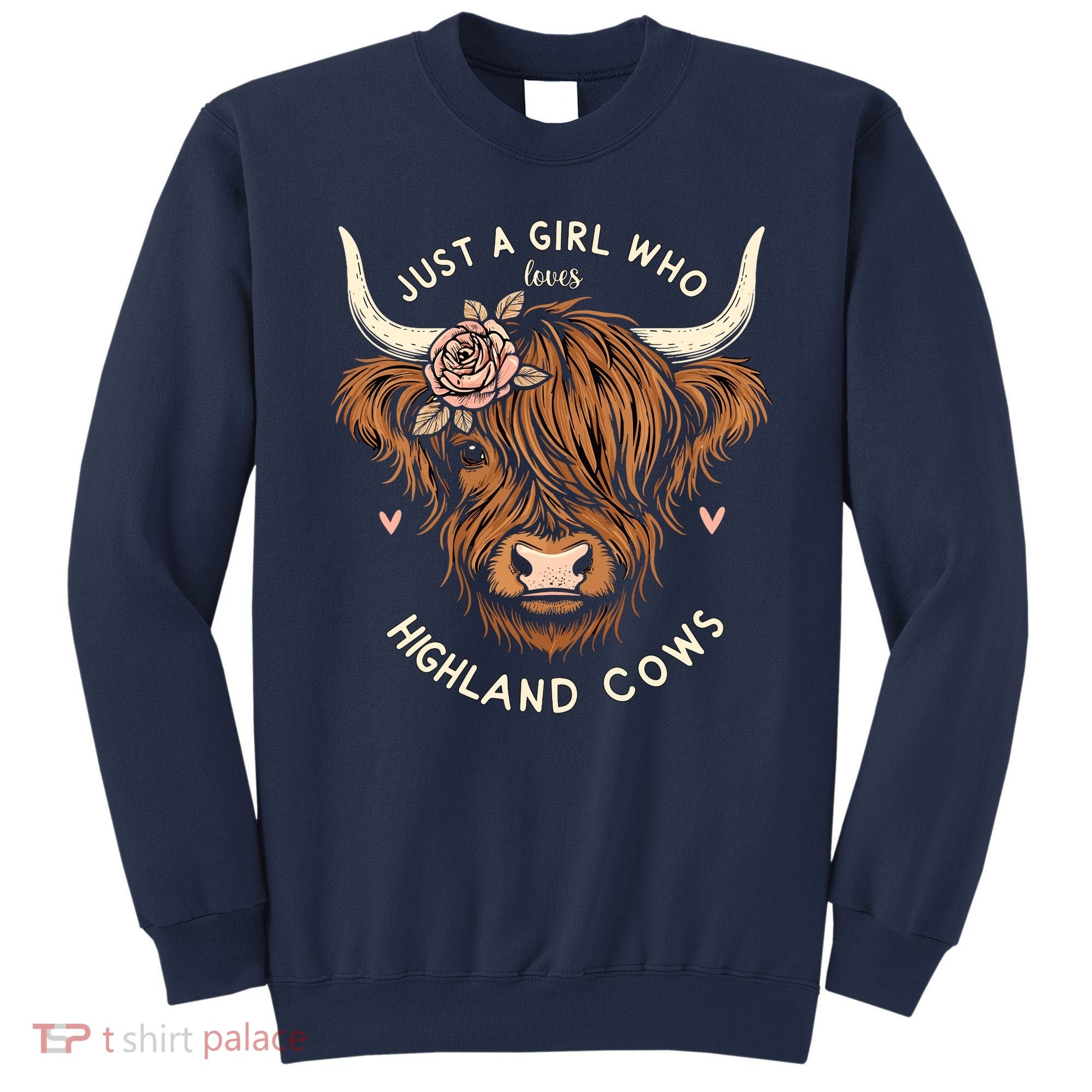 Just A Girl Who Loves Highland Cows Sweatshirt