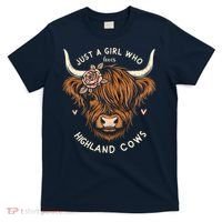 Just A Girl Who Loves Highland Cows T-Shirt thumb 0