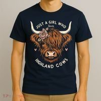 Just A Girl Who Loves Highland Cows T-Shirt thumb 3