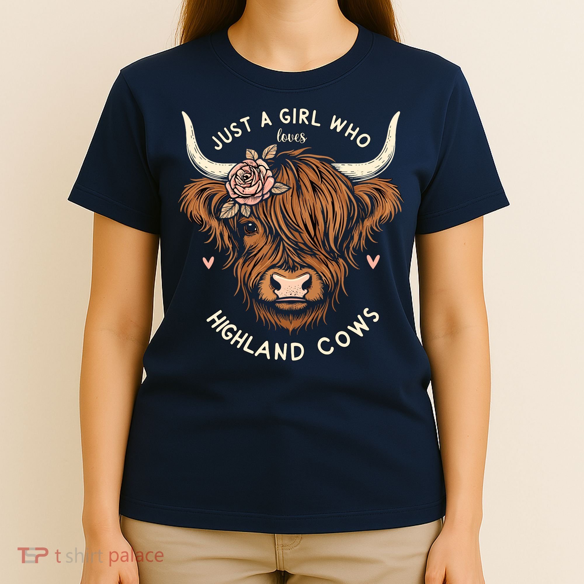 Just A Girl Who Loves Highland Cows T-Shirt