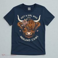 Just A Girl Who Loves Highland Cows T-Shirt thumb 5