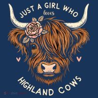 Just A Girl Who Loves Highland Cows Polo thumb 2