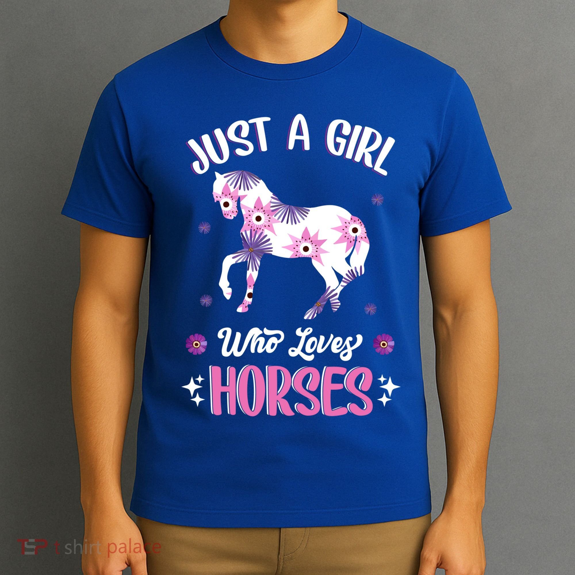 Just A Girl Who Loves Horses Gift T-Shirt
