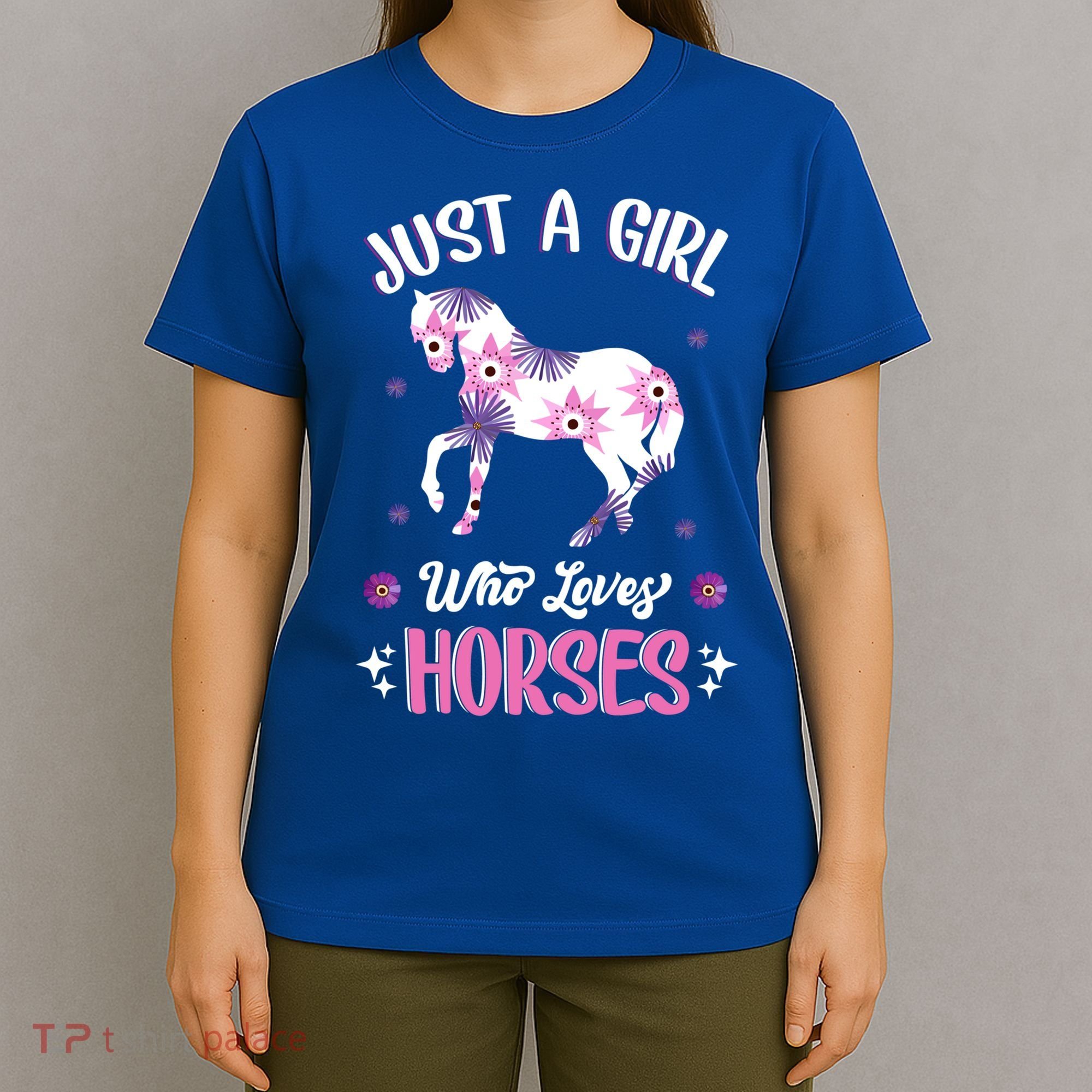 Just A Girl Who Loves Horses Gift T-Shirt