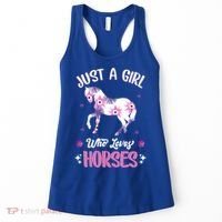 Just A Girl Who Loves Horses Gift Women's Tank Top thumb 0