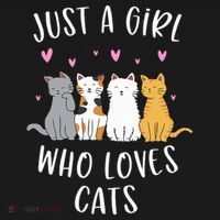 Just A Girl Who Loves Cats Cute Cat Lover Women's Tank Top thumb 5