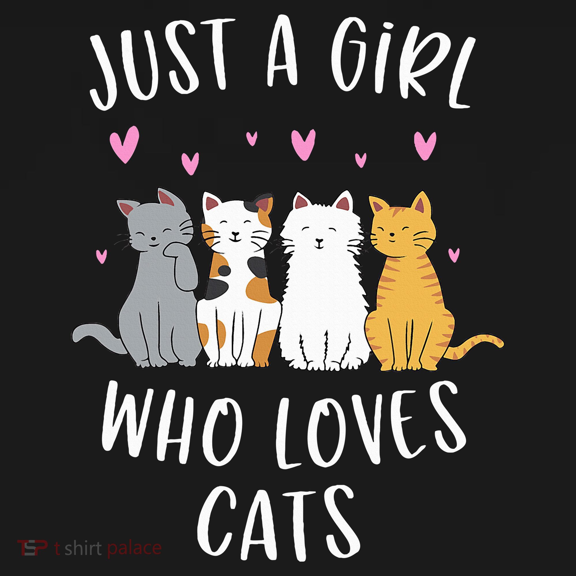 Just A Girl Who Loves Cats Cute Cat Lover Women's Tank Top