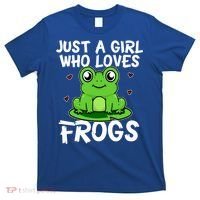 Just A Girl Who Loves Frogs Cute Green Frog Costume Gift T-Shirt thumb 0