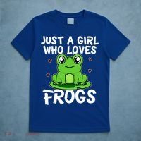 Just A Girl Who Loves Frogs Cute Green Frog Costume Gift T-Shirt thumb 5