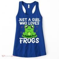 Just A Girl Who Loves Frogs Cute Green Frog Costume Gift Women's Tank Top thumb 0