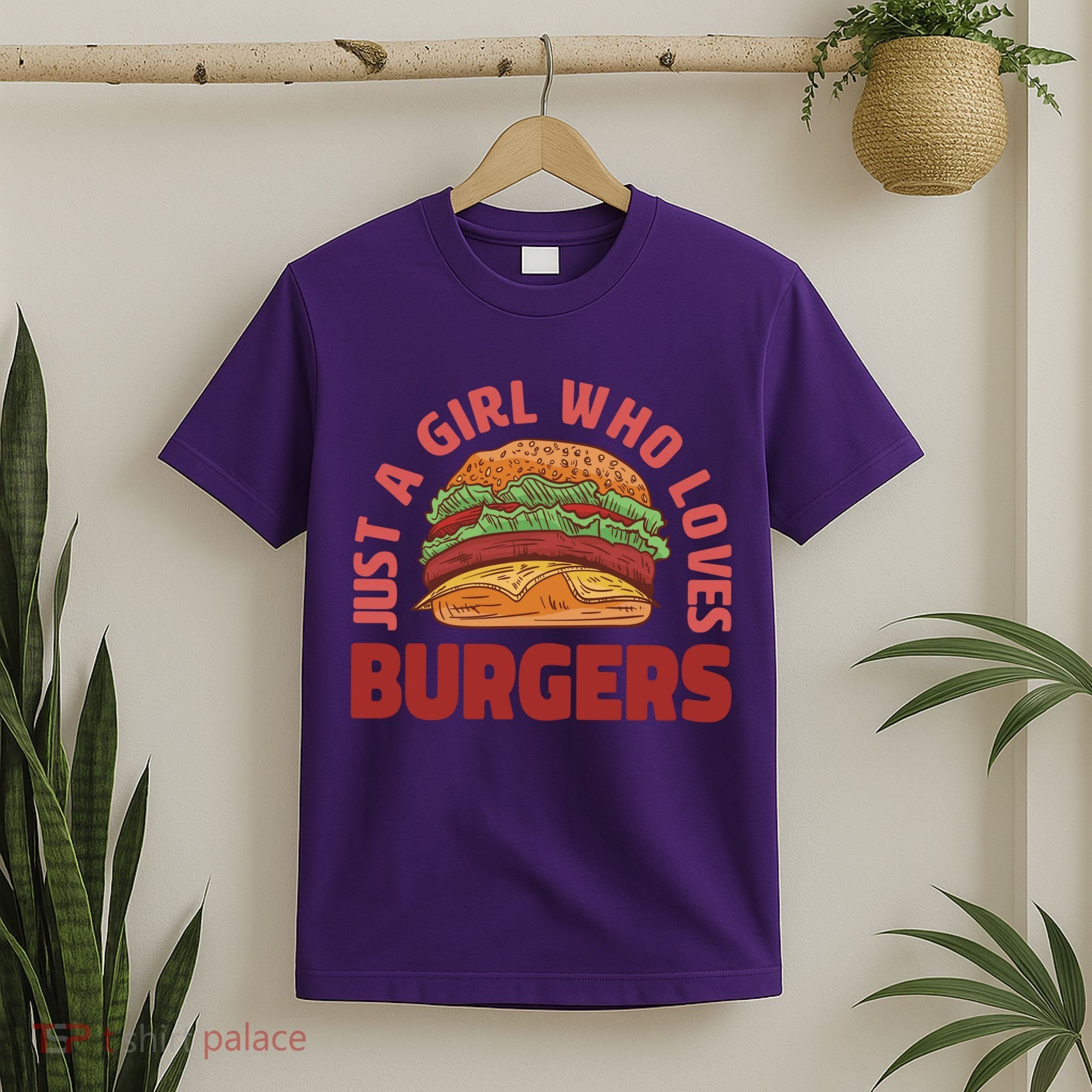 Just A Girl Who Loves Burgers T-Shirt