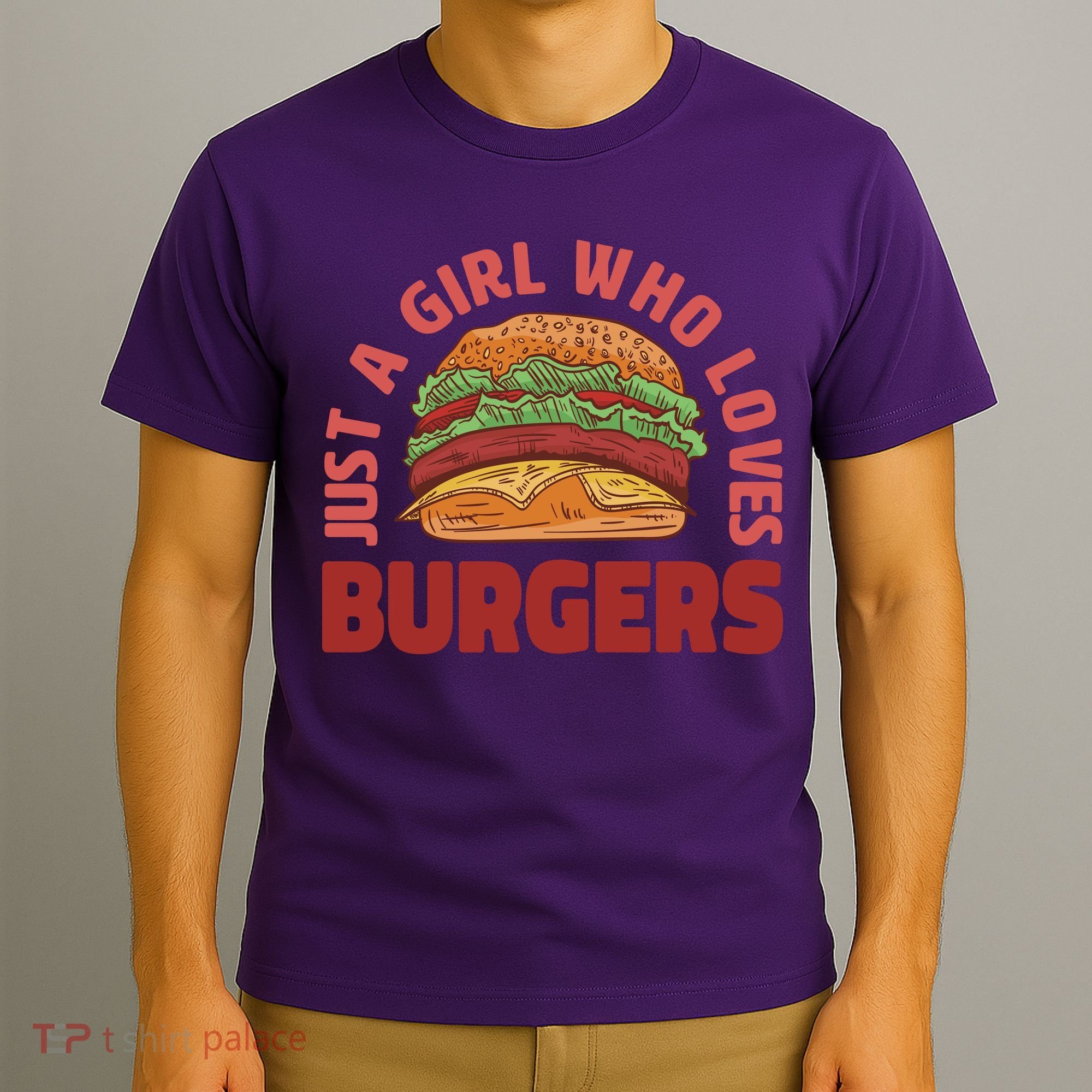 Just A Girl Who Loves Burgers T-Shirt