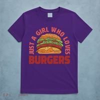 Just A Girl Who Loves Burgers T-Shirt thumb 5