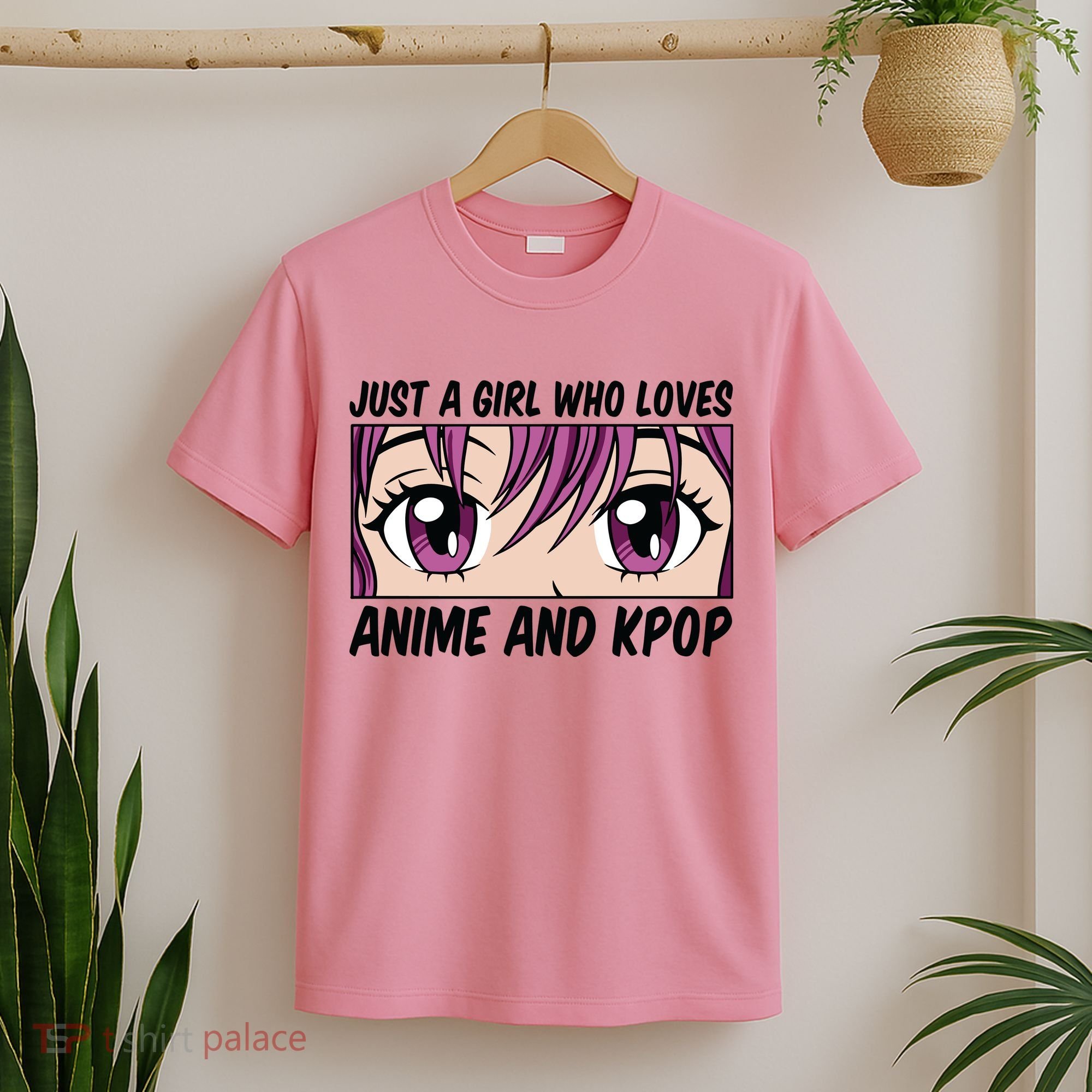 Just A Girl Who Loves Anime And Kpop T-Shirt