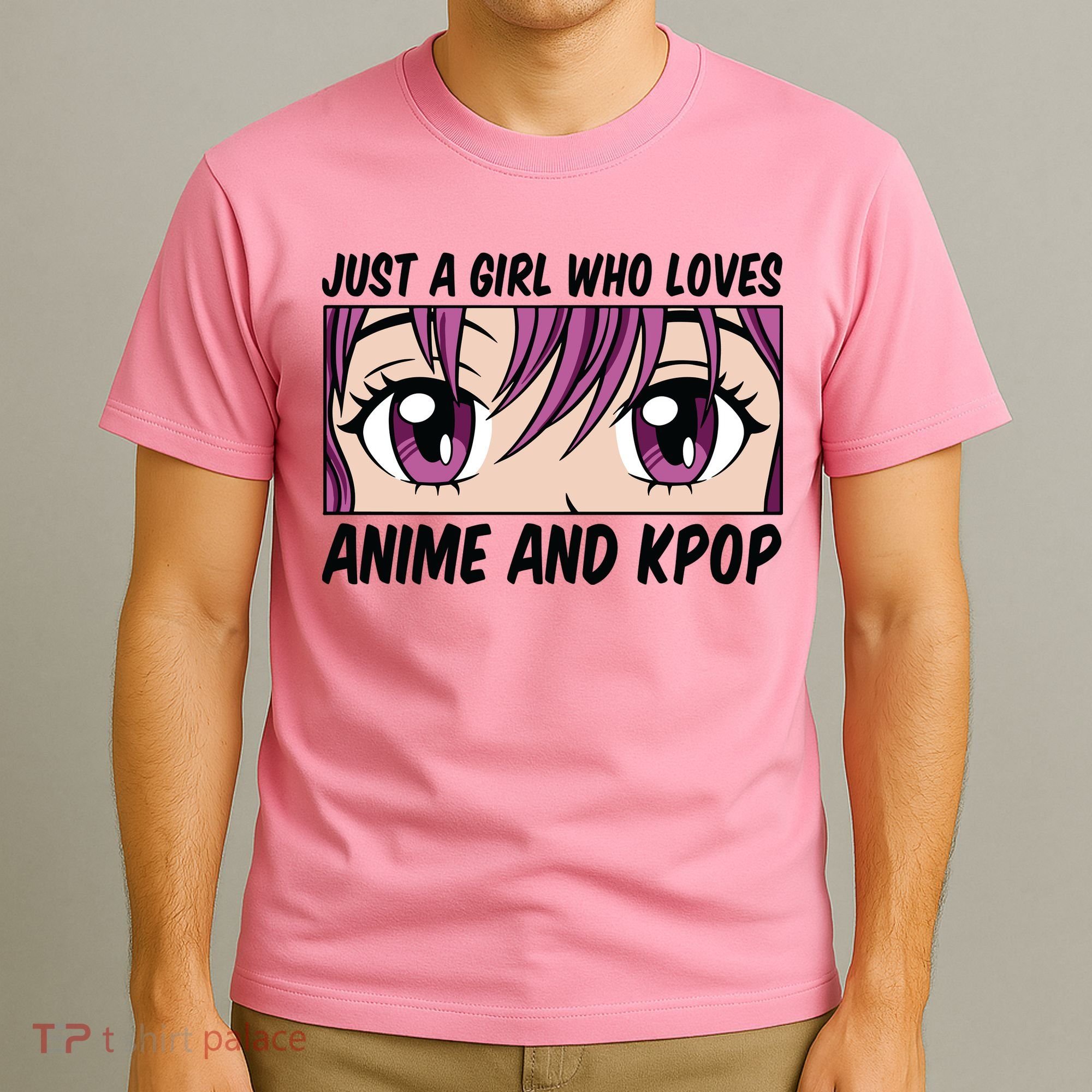 Just A Girl Who Loves Anime And Kpop T-Shirt