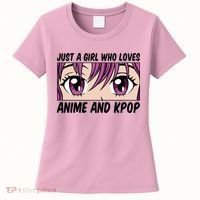 Just A Girl Who Loves Anime And Kpop Women's T-Shirt thumb 0